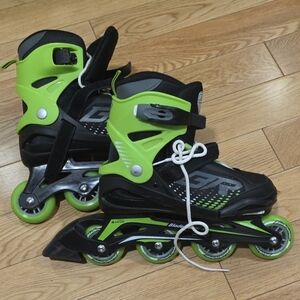 Black and Green Kids Rollerblades By Bladerunner